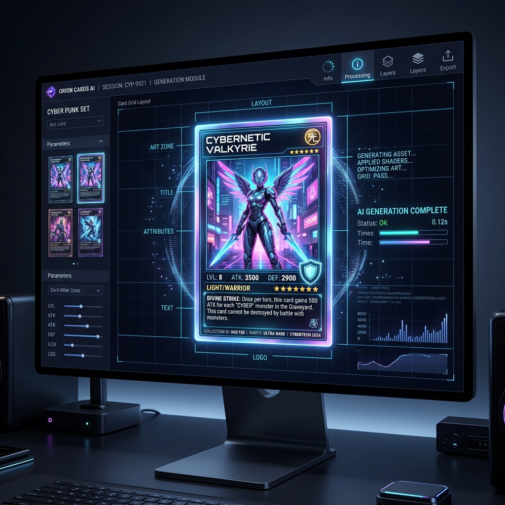 AI that understands card layouts and compositions