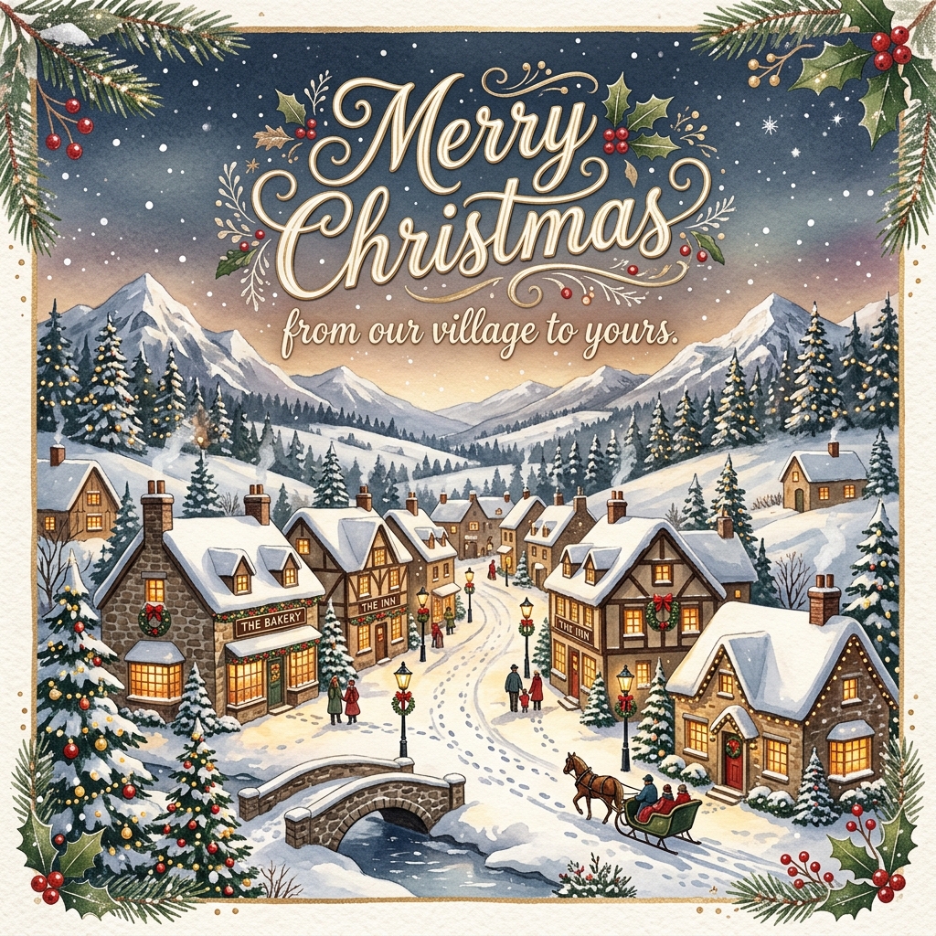 AI Christmas Card Maker prompt fidelity example