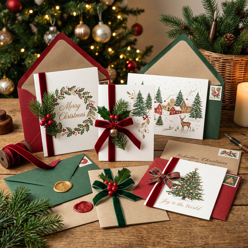 AI Christmas Card Maker style consistency example