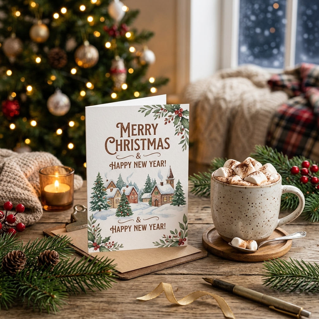 AI Christmas Card Maker fast output workflow