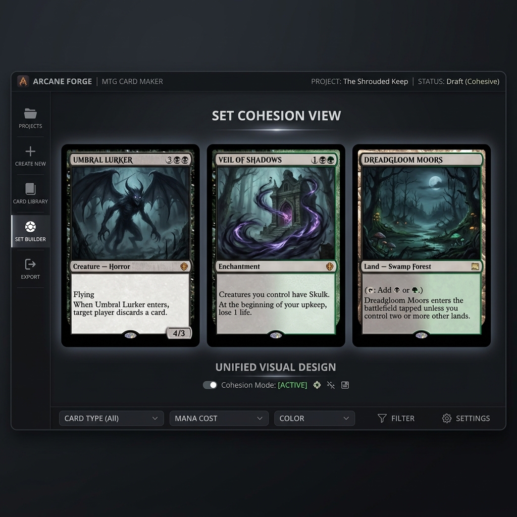AI Carta MTG esempio di coerenza di stile