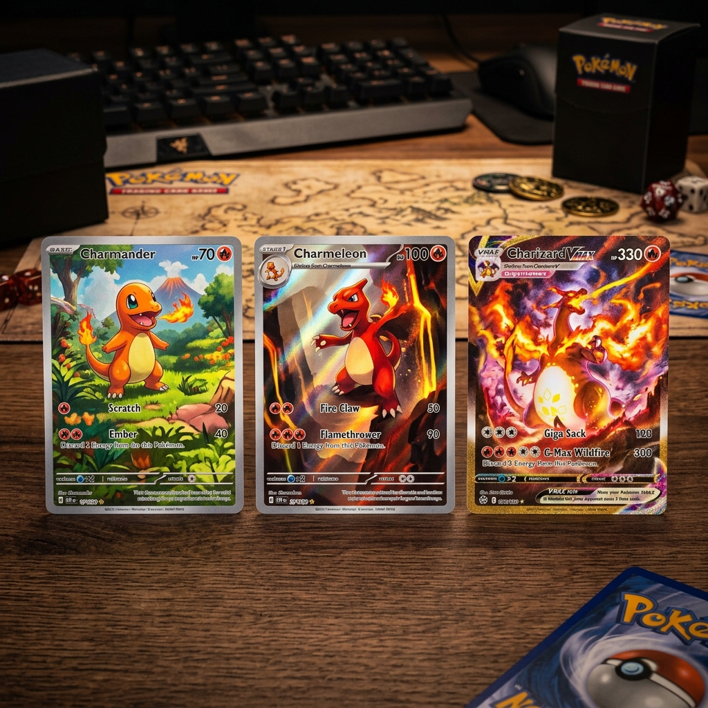 Esempio di coerenza dello stile della carta Pokemon AI