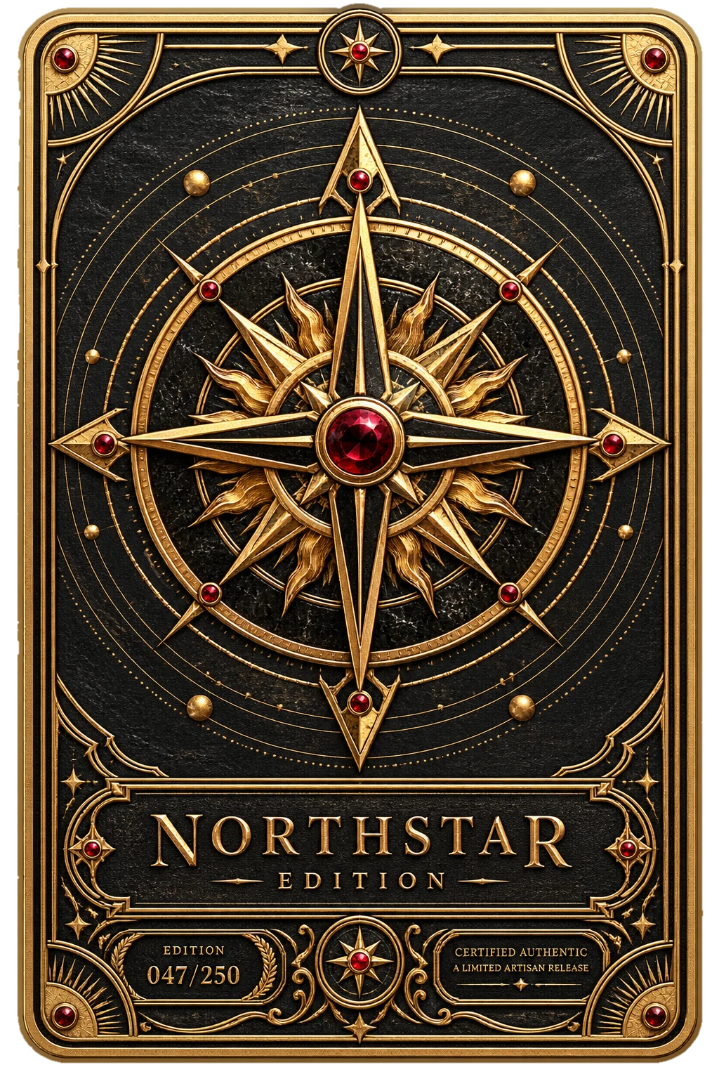 Gilded phoenix custom card generated with Card Maker